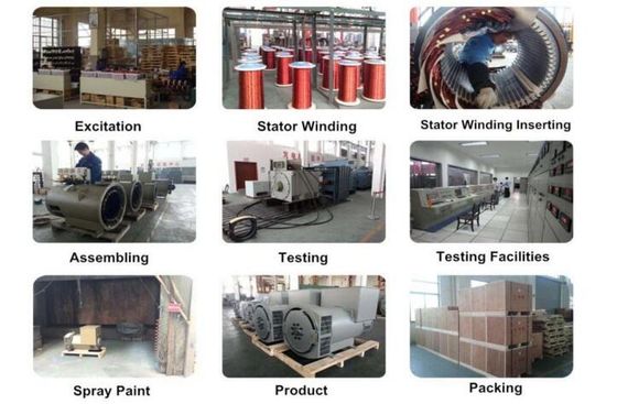 खरीदें Double Bearing Alternator with 110V-480V Voltage Range AVR SX460 AS440 and 20 Years Life Time for Industrial Power Generation online manufacture